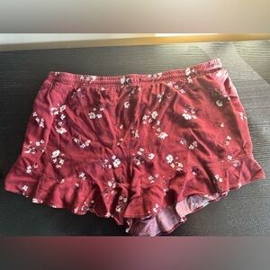 Red Floral shorts